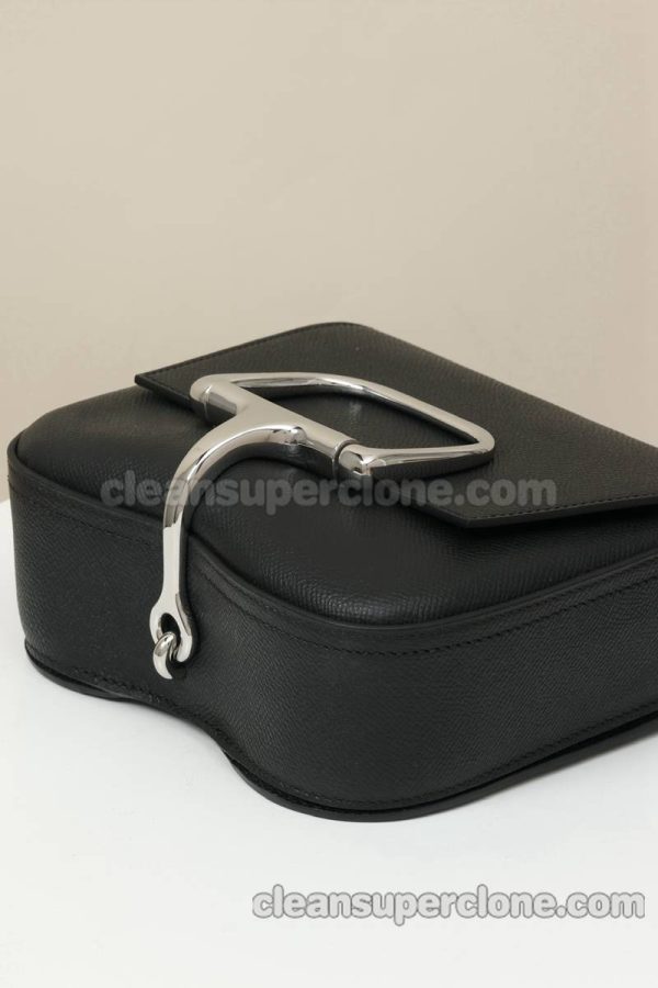 Hermes bag Super Clone picture and price black Crossbody Shoulder cowhide women 6