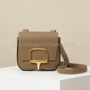 cowhide bag 1:1 Copy description and price Elephant grey Hermes Crossbody Shoulder women