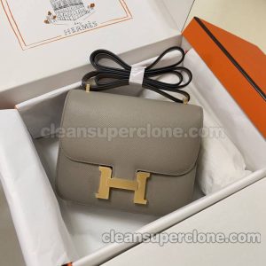 Hermes bag Super Clone picture and price asphalt grey Crossbody Shoulder cowhide women