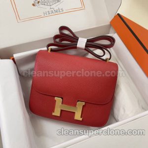 Crossbody bag replica details and pricing red Hermes Shoulder cowhide women