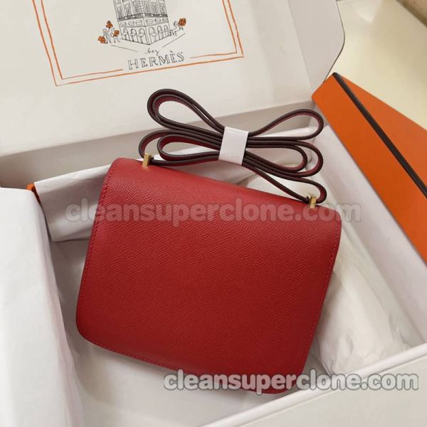 Crossbody bag replica details and pricing red Hermes Shoulder cowhide women 2