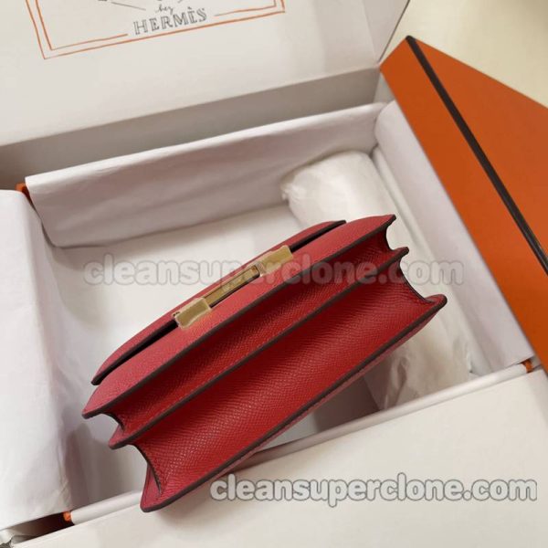 Crossbody bag replica details and pricing red Hermes Shoulder cowhide women 5