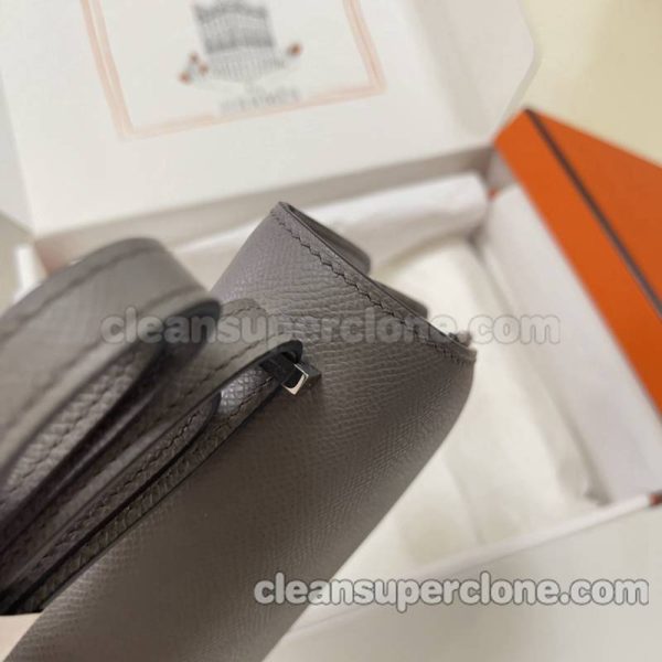 cowhide bag 1:1 Copy description and price Tinware grey Hermes Crossbody Shoulder women 5