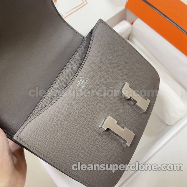 cowhide bag 1:1 Copy description and price Tinware grey Hermes Crossbody Shoulder women 8