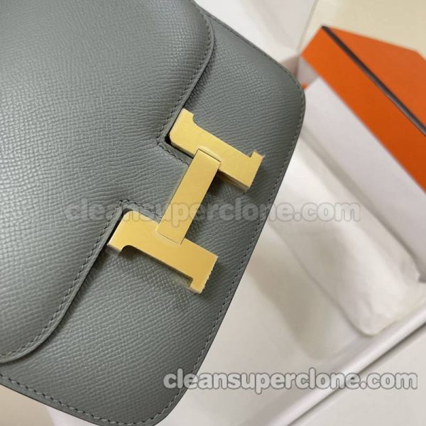 Hermes bag Super Clone picture and price Almond green Crossbody Shoulder cowhide women 3