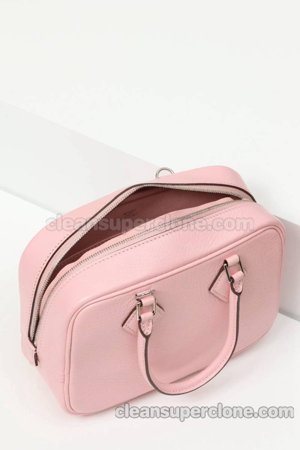 Crossbody bag replica details and pricing sakura pink Hermes Shoulder Handbag sheepskin women 2