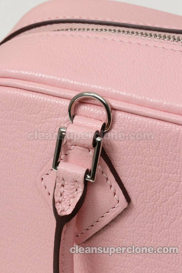 Crossbody bag replica details and pricing sakura pink Hermes Shoulder Handbag sheepskin women 6