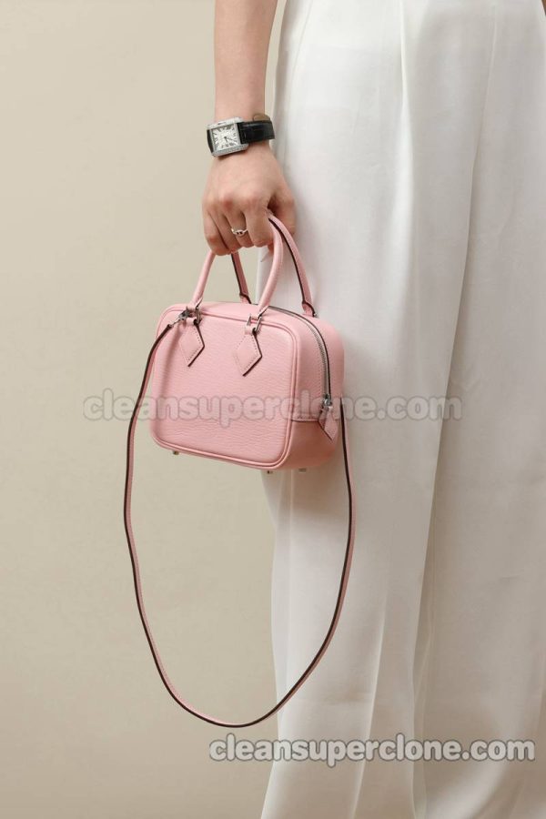 Crossbody bag replica details and pricing sakura pink Hermes Shoulder Handbag sheepskin women 8