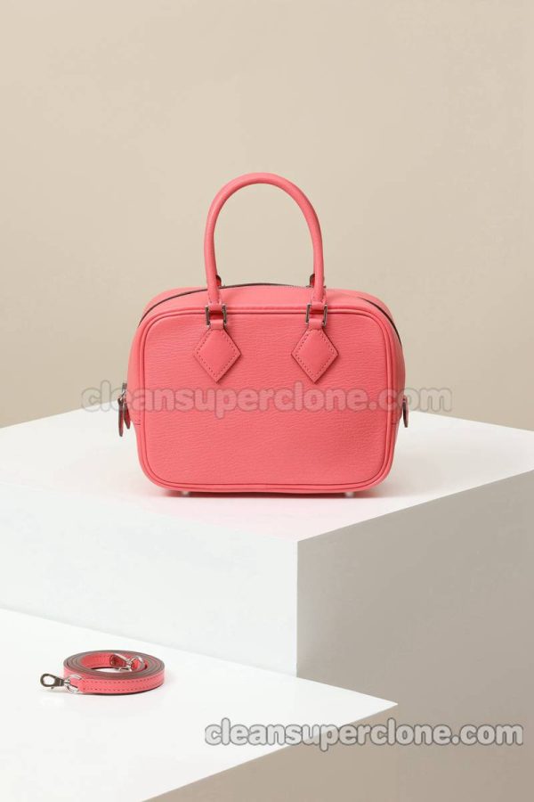 sheepskin bag 1:1 Copy description and price Lipstick pink Hermes Crossbody Shoulder Handbag women