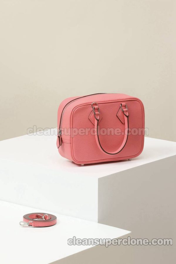 sheepskin bag 1:1 Copy description and price Lipstick pink Hermes Crossbody Shoulder Handbag women 3