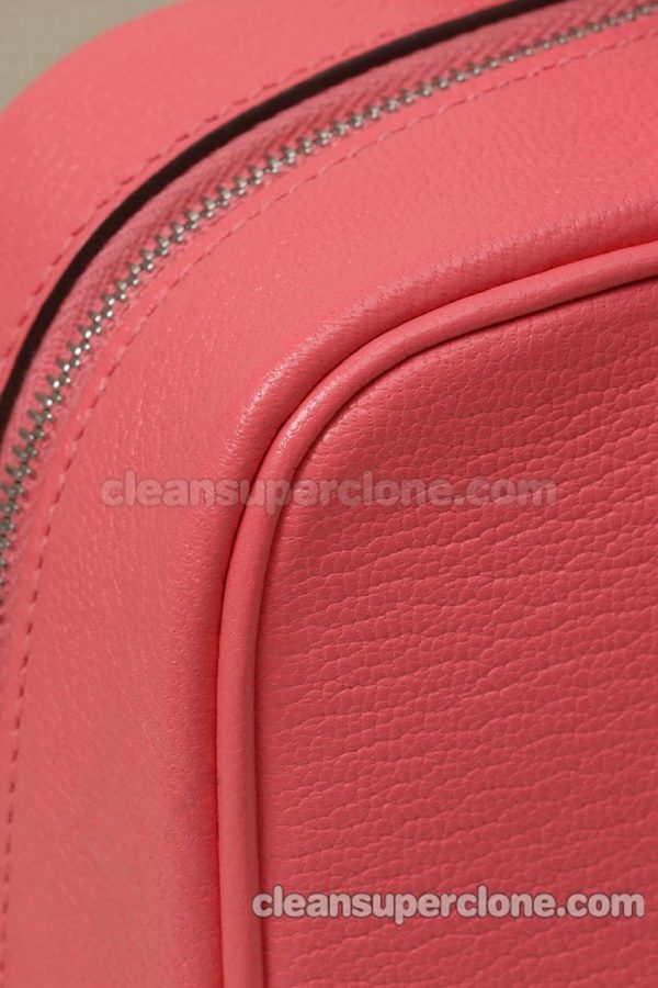 sheepskin bag 1:1 Copy description and price Lipstick pink Hermes Crossbody Shoulder Handbag women 5