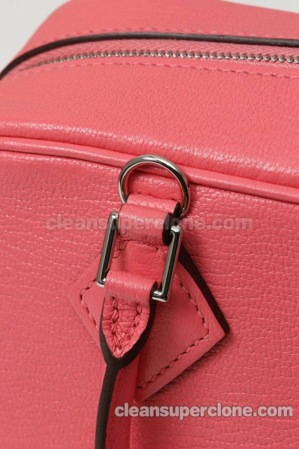 sheepskin bag 1:1 Copy description and price Lipstick pink Hermes Crossbody Shoulder Handbag women 6