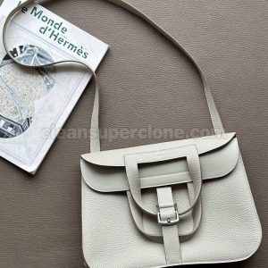 Hermes bag Super Clone picture and price Glacier white Crossbody Shoulder Handbag cowhide women 2