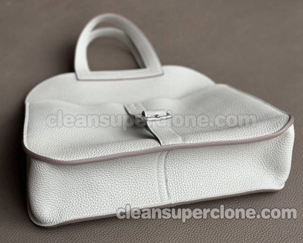 Hermes bag Super Clone picture and price Glacier white Crossbody Shoulder Handbag cowhide women 5