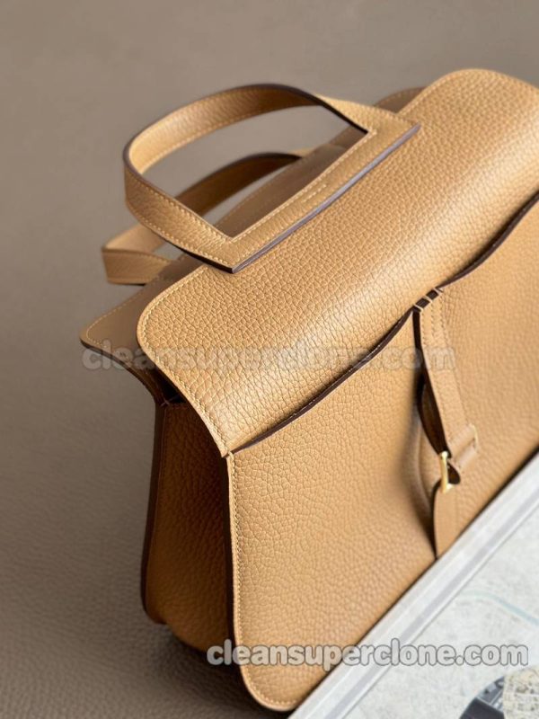 Crossbody bag replica details and pricing Biscuit color Hermes Shoulder Handbag cowhide women 4