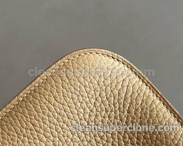 Crossbody bag replica details and pricing Biscuit color Hermes Shoulder Handbag cowhide women 8