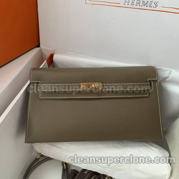 Shoulder bag replica details and pricing gray Hermes Handbag cowhide women