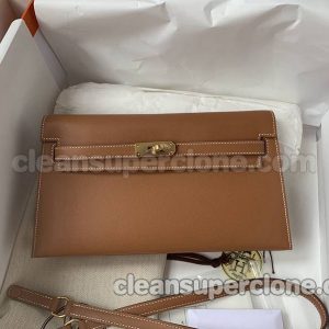 cowhide bag 1:1 Copy description and price gold brown Hermes Shoulder Handbag women