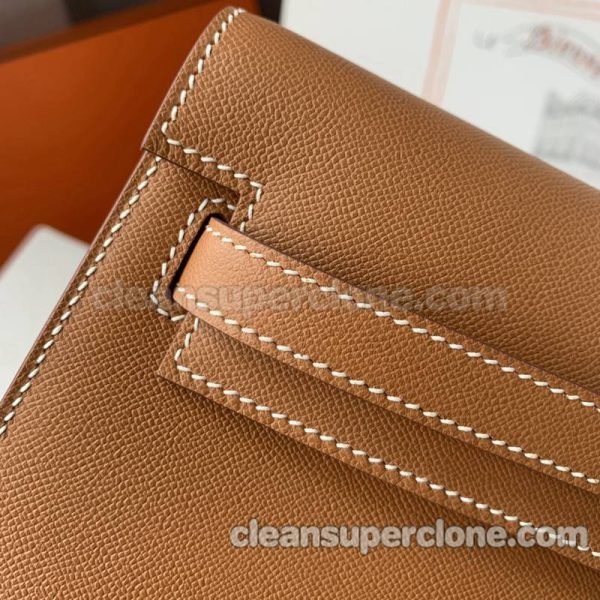 cowhide bag 1:1 Copy description and price gold brown Hermes Shoulder Handbag women 4