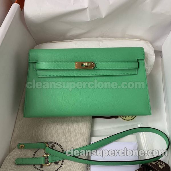 Shoulder bag replica details and pricing green Hermes Handbag cowhide women