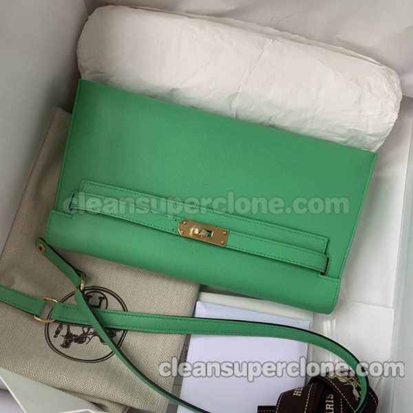 Shoulder bag replica details and pricing green Hermes Handbag cowhide women 5