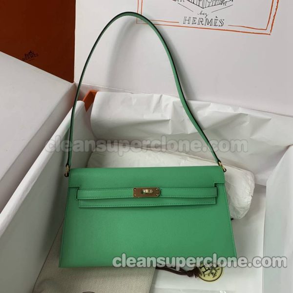 Shoulder bag replica details and pricing green Hermes Handbag cowhide women 6