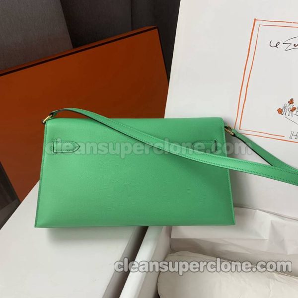 Shoulder bag replica details and pricing green Hermes Handbag cowhide women 8