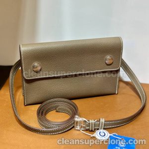 cowhide bag 1:1 Copy description and price brown Hermes Crossbody Shoulder women