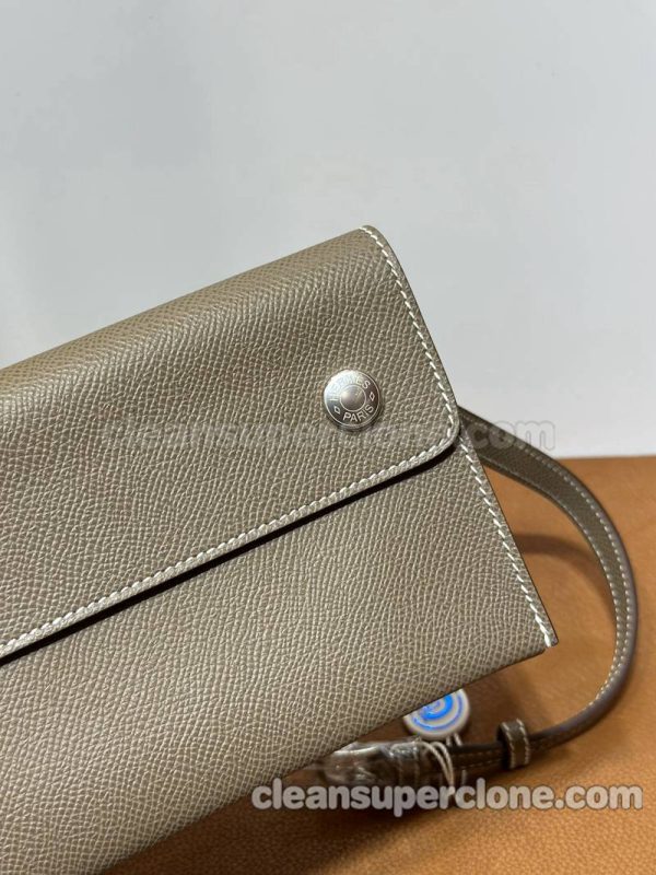 cowhide bag 1:1 Copy description and price brown Hermes Crossbody Shoulder women 2