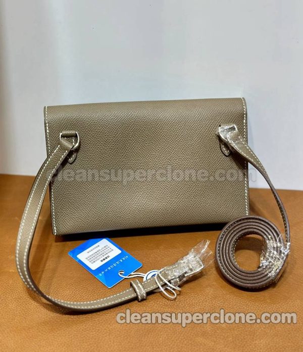 cowhide bag 1:1 Copy description and price brown Hermes Crossbody Shoulder women 4