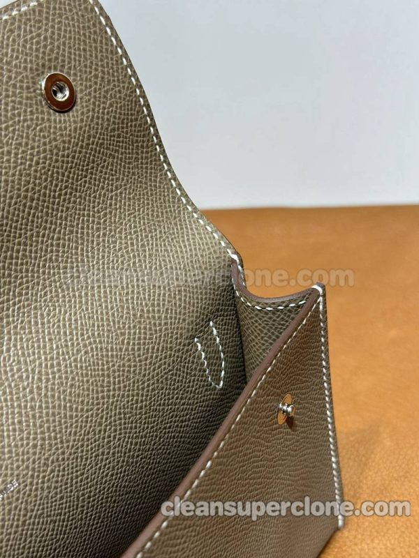 cowhide bag 1:1 Copy description and price brown Hermes Crossbody Shoulder women 6