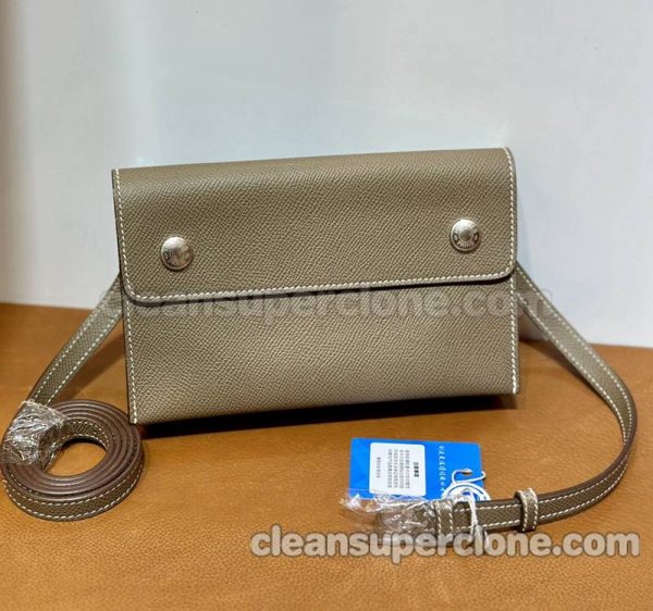 cowhide bag 1:1 Copy description and price brown Hermes Crossbody Shoulder women 8