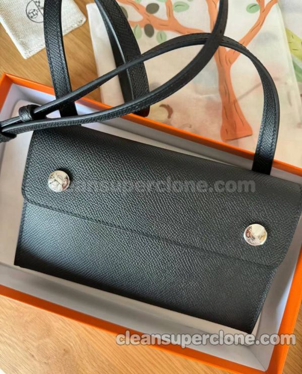 Hermes bag Super Clone picture and price black Crossbody Shoulder cowhide women