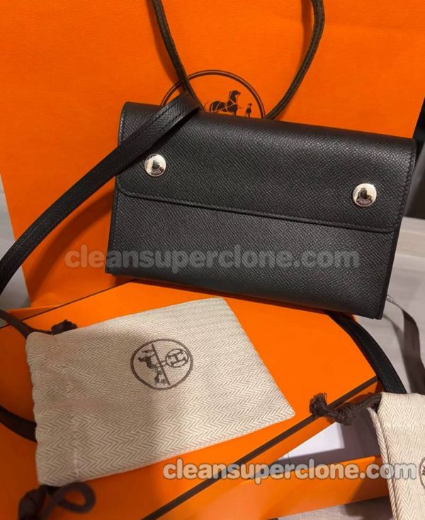 Hermes bag Super Clone picture and price black Crossbody Shoulder cowhide women 4