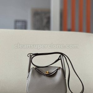 cowhide bag 1:1 Copy description and price Asphalt grey Hermes Shoulder Crossbody women