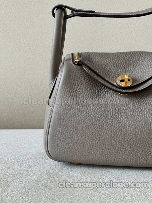 cowhide bag 1:1 Copy description and price Asphalt grey Hermes Shoulder Crossbody women 2