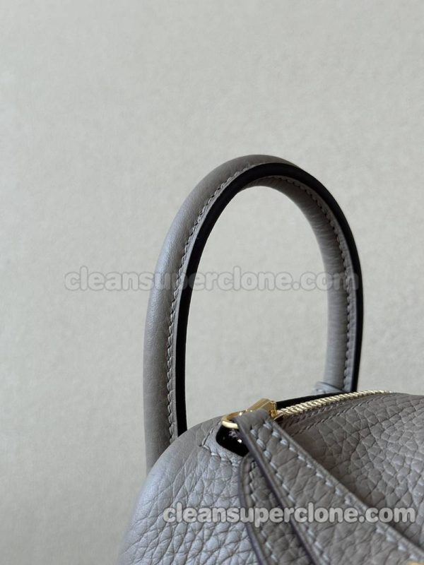 cowhide bag 1:1 Copy description and price Asphalt grey Hermes Shoulder Crossbody women 4