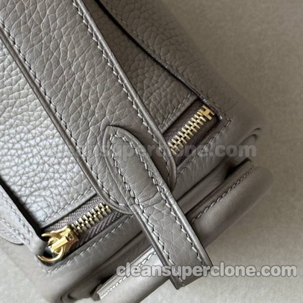 cowhide bag 1:1 Copy description and price Asphalt grey Hermes Shoulder Crossbody women 6