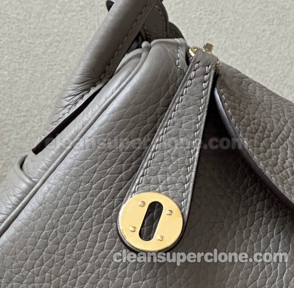 cowhide bag 1:1 Copy description and price Asphalt grey Hermes Shoulder Crossbody women 7