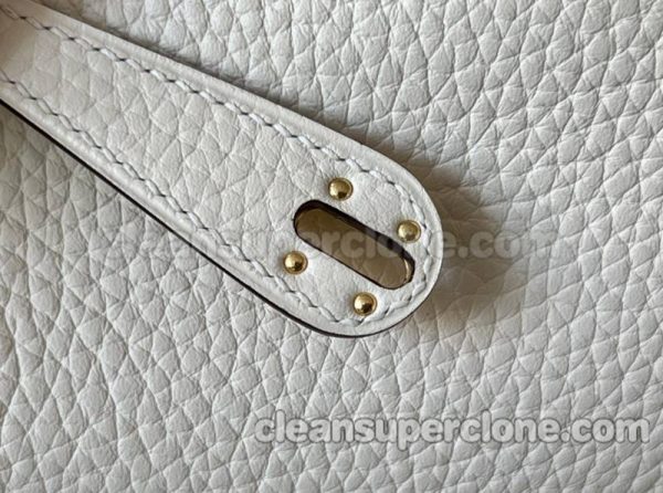 Hermes bag Super Clone picture and price Cream white Shoulder Crossbody cowhide women 8