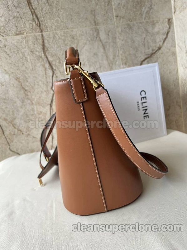 Celine bag Super Clone picture and price golden brown Shoulder Handbag cowhide women 2