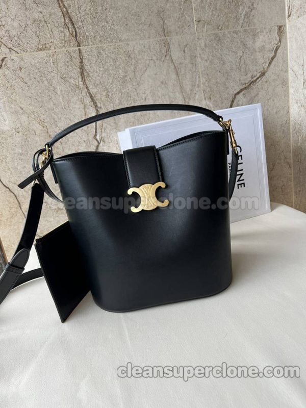 Shoulder bag replica details and pricing black Celine Handbag cowhide women