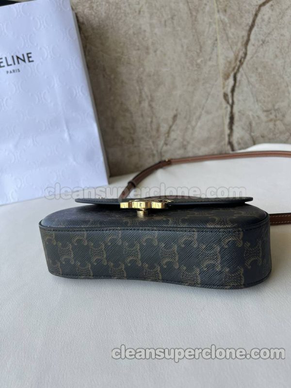 cowhide bag 1:1 Copy description and price black Celine Shoulder Handbag Crossbody women 5