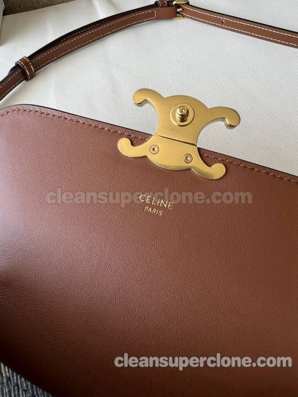 cowhide bag 1:1 Copy description and price black Celine Shoulder Handbag Crossbody women 9