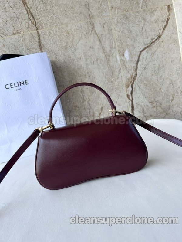 Celine bag Super Clone picture and price red Shoulder Handbag Crossbody cowhide women 3