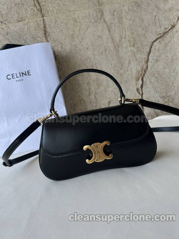 Shoulder bag replica details and pricing black Celine Handbag Crossbody cowhide women