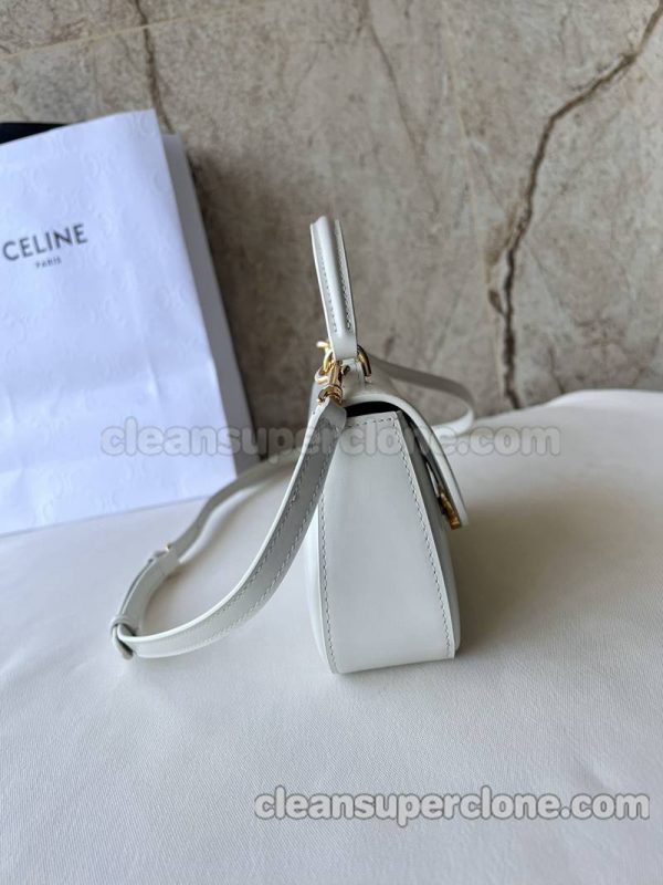 cowhide bag 1:1 Copy description and price white Celine Shoulder Handbag Crossbody women 2