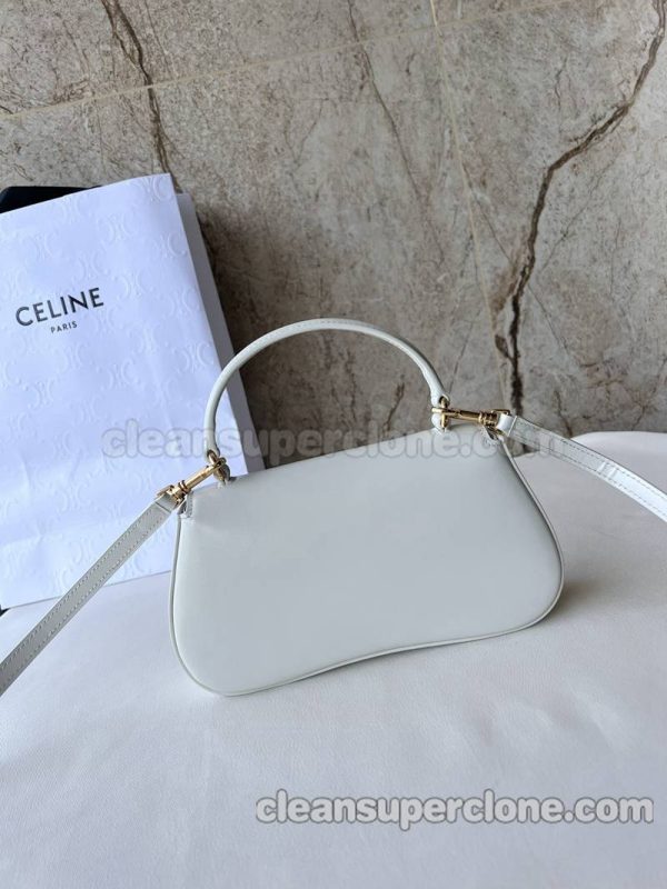 cowhide bag 1:1 Copy description and price white Celine Shoulder Handbag Crossbody women 3