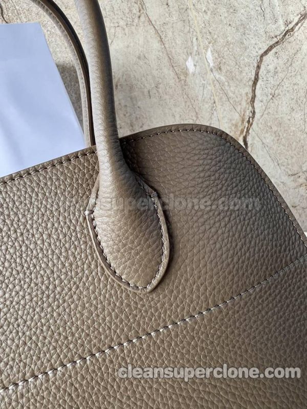 Celine bag Super Clone picture and price Elephant Grey Handbag Barenia women 5