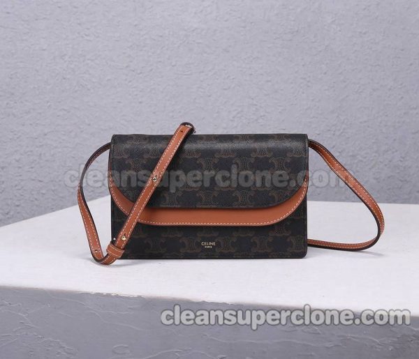 Celine bag Super Clone picture and price Dark brown Shoulder Crossbody cowhide women